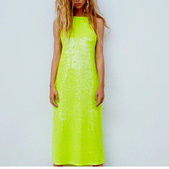 green emerald velvet dress Gianna Green Ombre Sequin Midi Dress – Frock and Frill main image 1